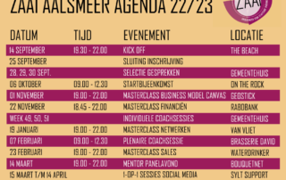 Agenda ZAAI Aalsmeer